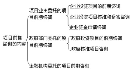 项目前期咨询的内容