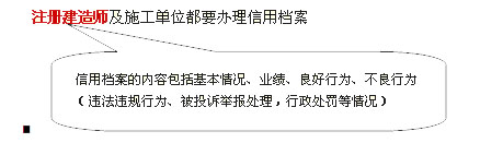 2012年二级建造师《法规》：信用档案管理