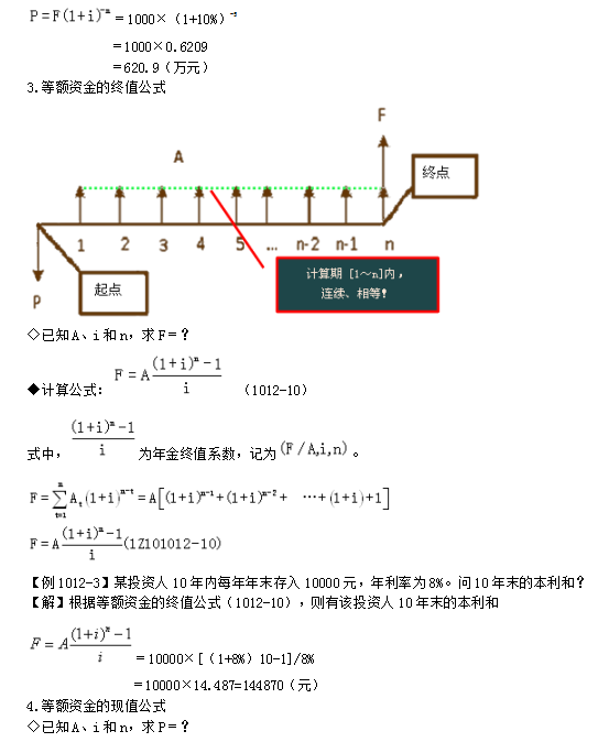 一级建造师考试工程经济:资金等值计算及应用