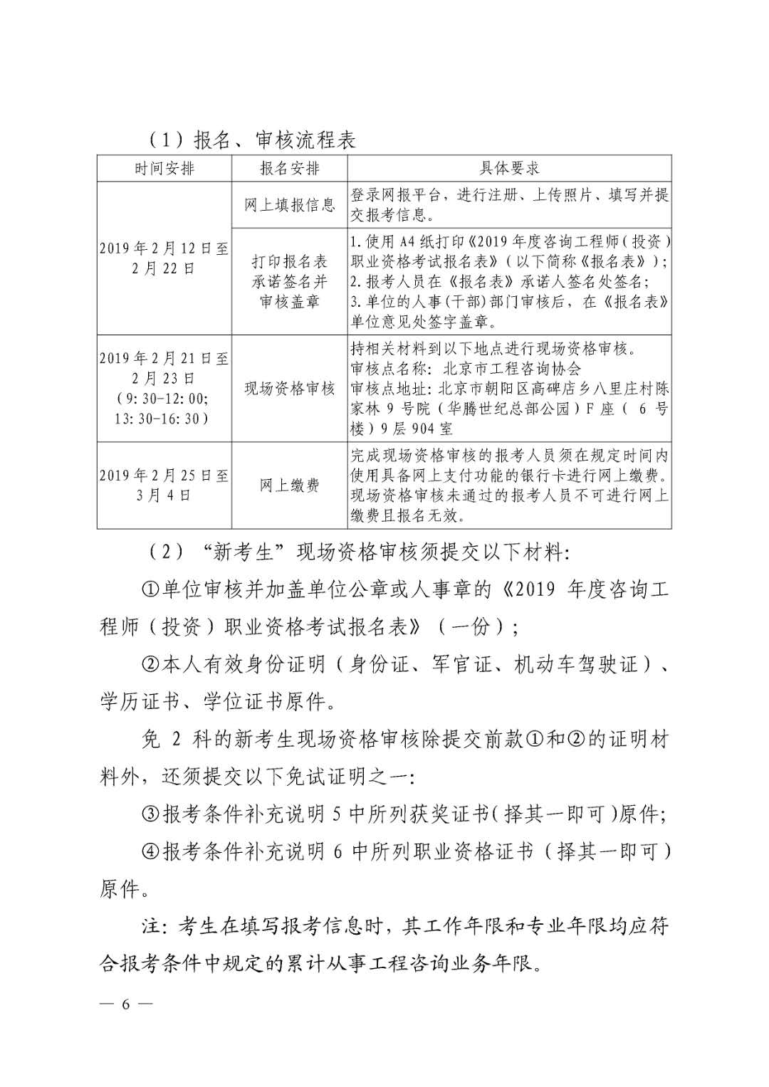 北京地区2019年度咨询工程师考试考务工作通知