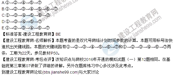 2016监理质量、投资、进度控制试题及答案（106-120）