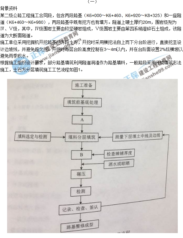 2017年二建《公路实务》试题及答案解析