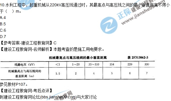 2017年二级建造师《水利水电》试题及答案解析