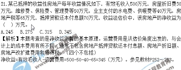 2017房估《理论与方法》试题单选21-35