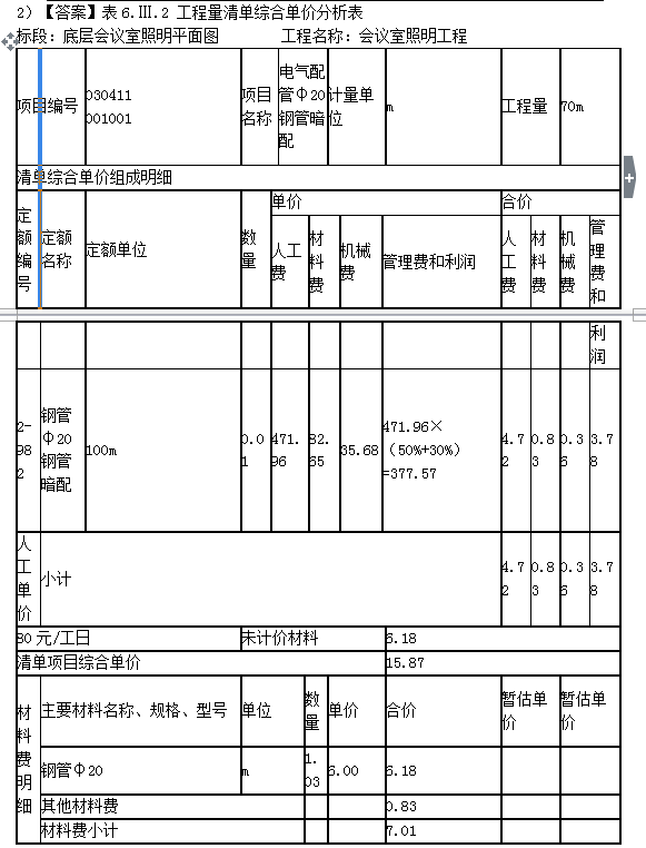 建设工程案例分析试题